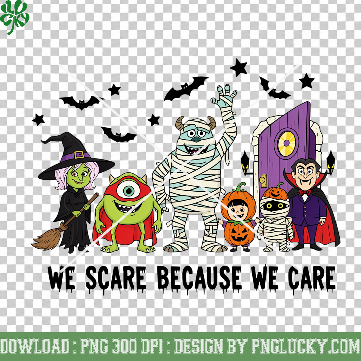 Disney Halloween Trick Or Treat Castle PNG, Mickey Friends Spooky Costume Party Design